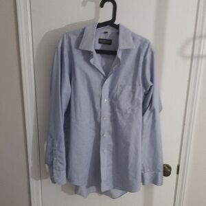 Donald Trump Collection Elegant Light Blue Dress Shirt for Men